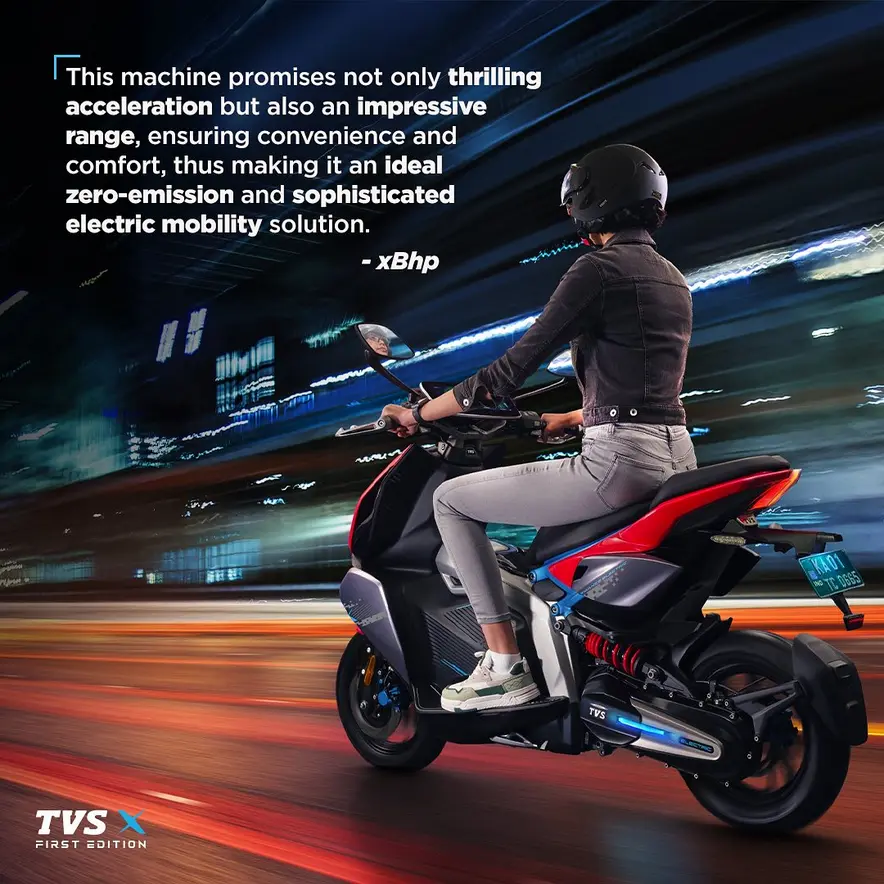 Tvs best sale electric superbike